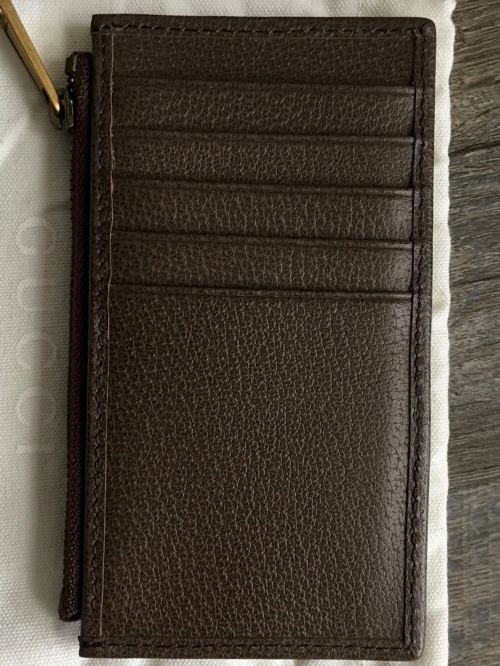 GG Supreme Monogram Web Ophidia Coin Case Brown